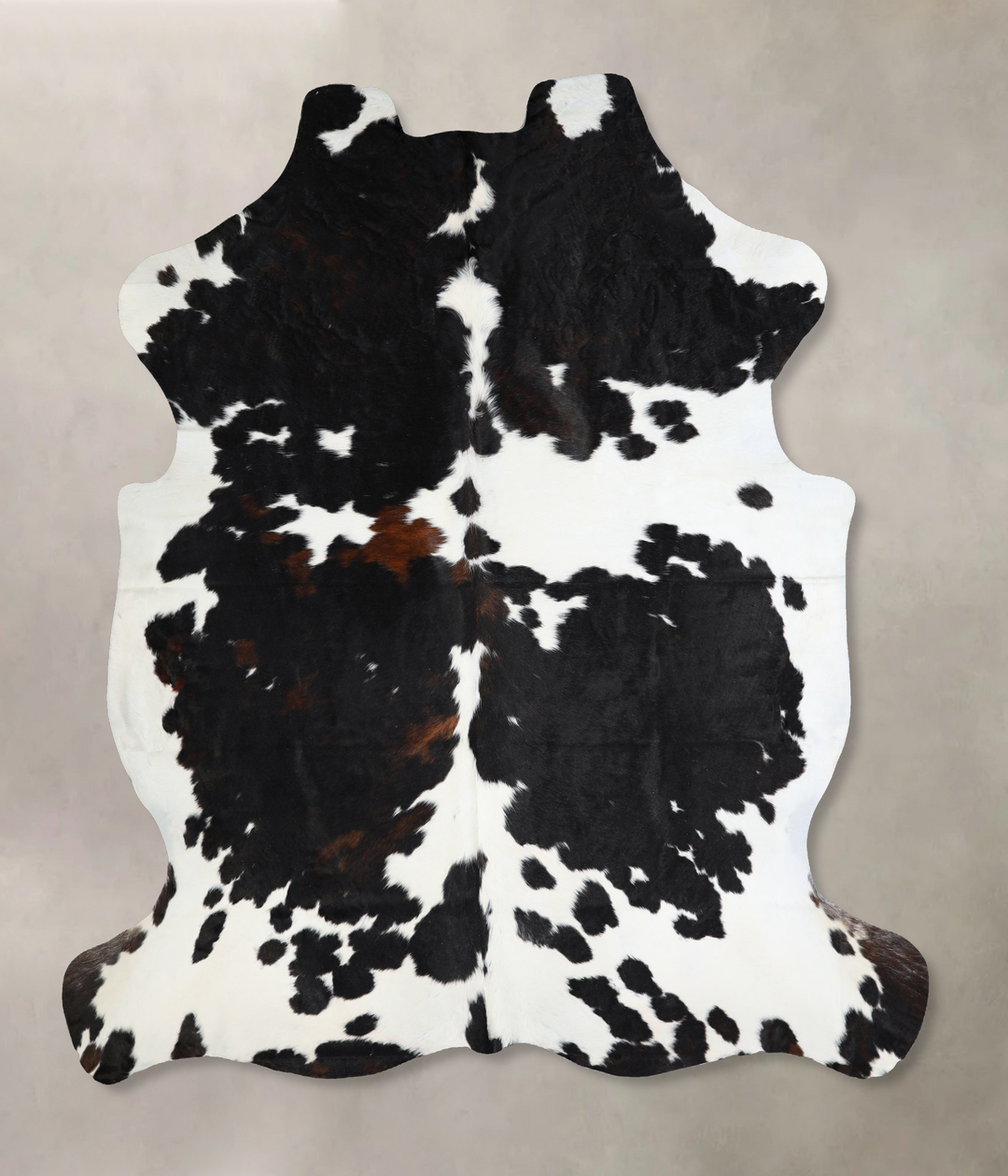 Tricolor X-Large European Cowhide Rug 6'11"H x 6'5"W #A41306 by Hudson