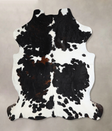 Tricolor X-Large European Cowhide Rug 6'11"H x 6'5"W #A41306 by Hudson Hides