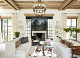 Tricolor X-Large European Cowhide Rug 6'7"H x 6'4"W #A41316 by Hudson Hides