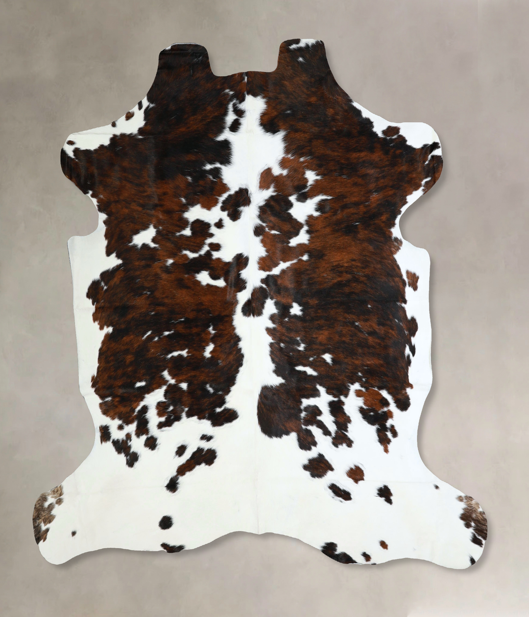 Tricolor X-Large European Cowhide Rug 6'11"H x 6'11"W #A41320 by Hudso