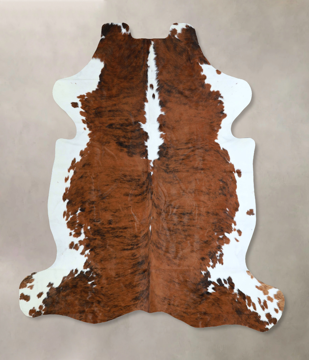 Tricolor X-Large European Cowhide Rug 6'8"H x 6'1"W #A41326 by Hudson 