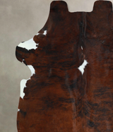 Tricolor X-Large European Cowhide Rug 6'6"H x 6'2"W #A41329 by Hudson Hides