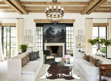 Tricolor X-Large European Cowhide Rug 6'9"H x 6'1"W #A41330 by Hudson Hides