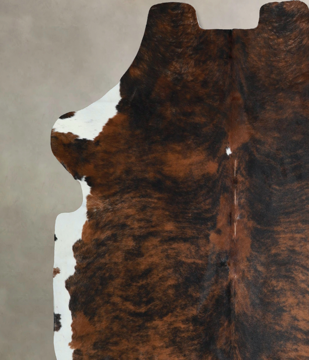 Tricolor X-Large European Cowhide Rug 6'6"H x 6'5"W #A41331 by Hudson 
