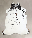 Tricolor X-Large European Cowhide Rug 6'11"H x 6'6"W #A41336 by Hudson Hides