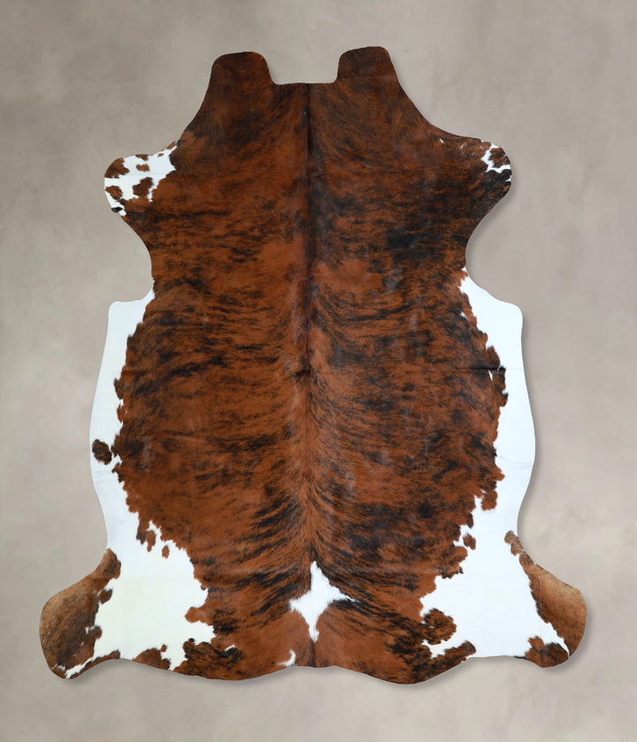 Tricolor X-Large European Cowhide Rug 6'9"H x 6'7"W #A41341 by Hudson Hides