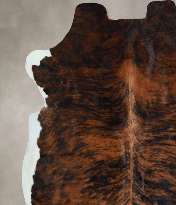 Tricolor X-Large European Cowhide Rug 6'9"H x 6'11"W #A41342 by Hudson Hides