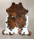 Tricolor X-Large European Cowhide Rug 6'11"H x 6'8"W #A41348 by Hudson Hides