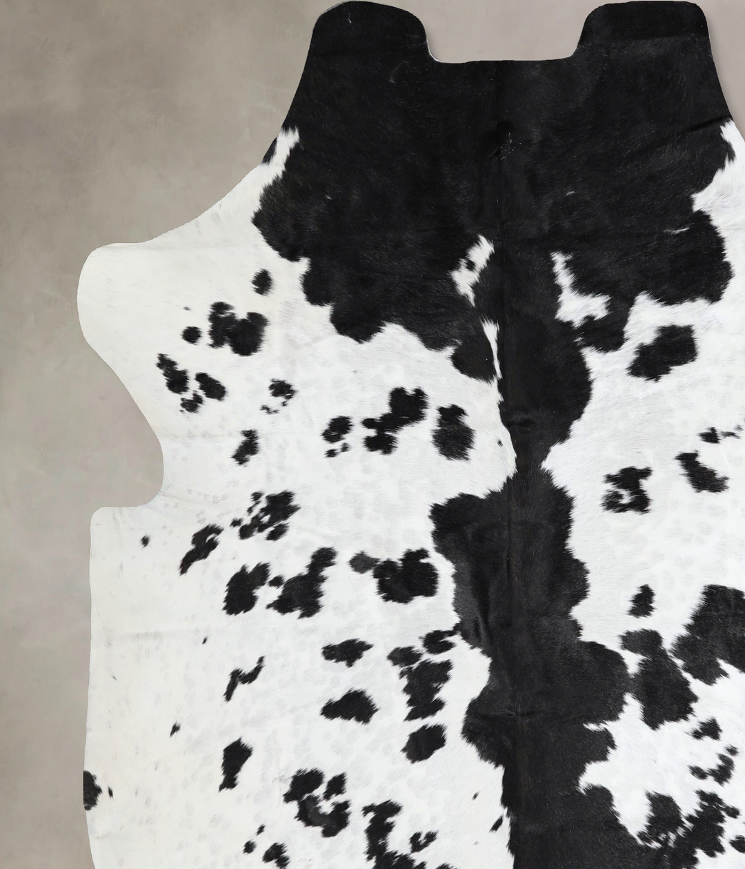 Black and White X-Large Brazilian Cowhide Rug 7'1"H x 6'10"W #A41356 b