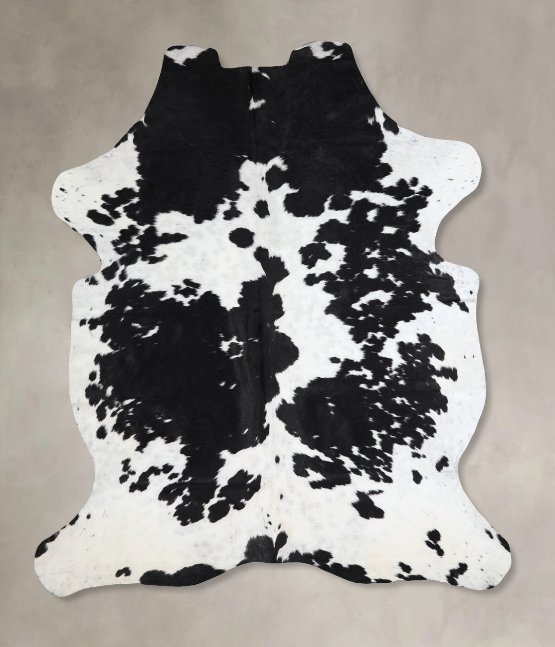 Black and White X-Large Brazilian Cowhide Rug 7'3"H x 5'8"W #A41358 by