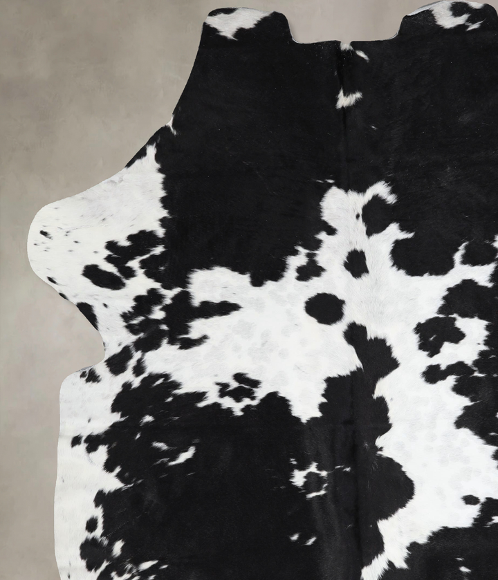 Black and White X-Large Brazilian Cowhide Rug 7'3"H x 5'8"W #A41358 by Hudson Hides