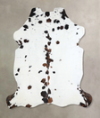 Tricolor X-Large European Cowhide Rug 7'0"H x 6'0"W #A41361 by Hudson Hides