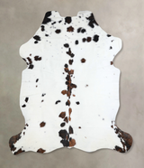 Tricolor X-Large European Cowhide Rug 7'0"H x 6'0"W #A41361 by Hudson Hides