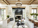 Tricolor X-Large European Cowhide Rug 7'2"H x 6'10"W #A41367 by Hudson Hides