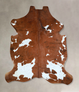 Tricolor X-Large European Cowhide Rug 7'2"H x 6'3"W #A41369 by Hudson Hides