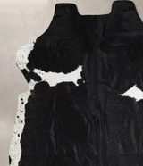 Black and White X-Large Brazilian Cowhide Rug 6'11"H x 6'9"W #A41371 by Hudson Hides
