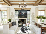 Black and White X-Large Brazilian Cowhide Rug 6'11"H x 6'2"W #A41373 by Hudson Hides