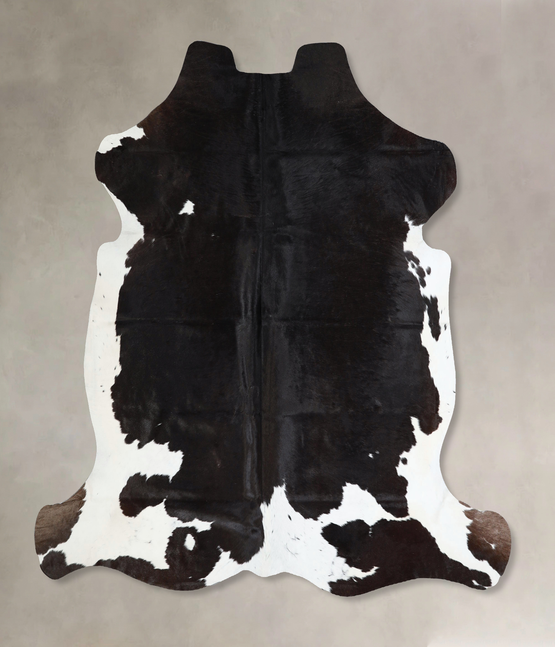 Black and White X-Large Brazilian Cowhide Rug 6'8"H x 7'1"W #A41374 by