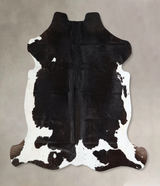 Black and White X-Large Brazilian Cowhide Rug 6'8"H x 7'1"W #A41374 by Hudson Hides