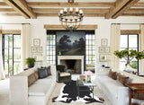 Black and White X-Large Brazilian Cowhide Rug 6'8"H x 7'1"W #A41374 by Hudson Hides