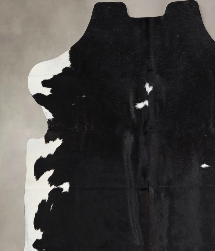 Black and White X-Large Brazilian Cowhide Rug 6'9"H x 6'8"W #A41375 by Hudson Hides