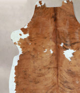 Tricolor X-Large European Cowhide Rug 7'0"H x 6'0"W #A41376 by Hudson Hides