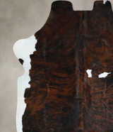 Tricolor X-Large European Cowhide Rug 6'6"H x 6'2"W #A41381 by Hudson Hides