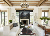 Tricolor X-Large European Cowhide Rug 6'6"H x 6'2"W #A41381 by Hudson Hides