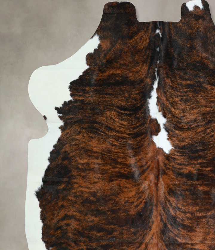 Tricolor X-Large European Cowhide Rug 6'8"H x 6'6"W #A41383 by Hudson Hides