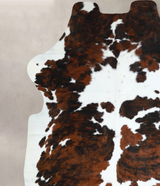Tricolor X-Large European Cowhide Rug 7'0"H x 6'5"W #A41388 by Hudson Hides