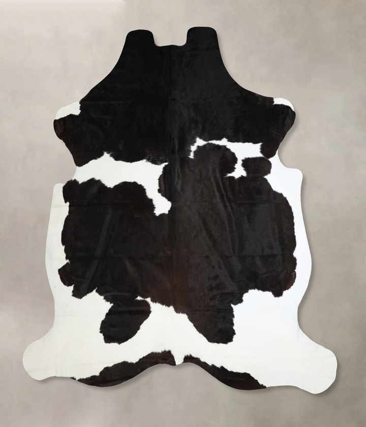 Black and White XX-Large Brazilian Cowhide Rug 7'11"H x 7'4"W #A41394 by Hudson Hides