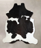 Black and White XX-Large Brazilian Cowhide Rug 7'11