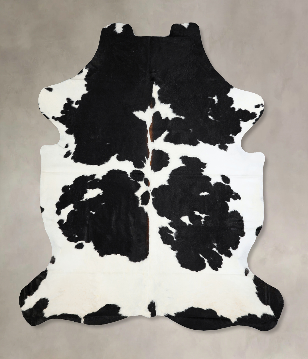 Black and White X-Large Brazilian Cowhide Rug 7'5"H x 6'5"W #A41396 by
