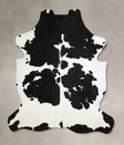 Black and White X-Large Brazilian Cowhide Rug 7'5"H x 6'5"W #A41396 by Hudson Hides