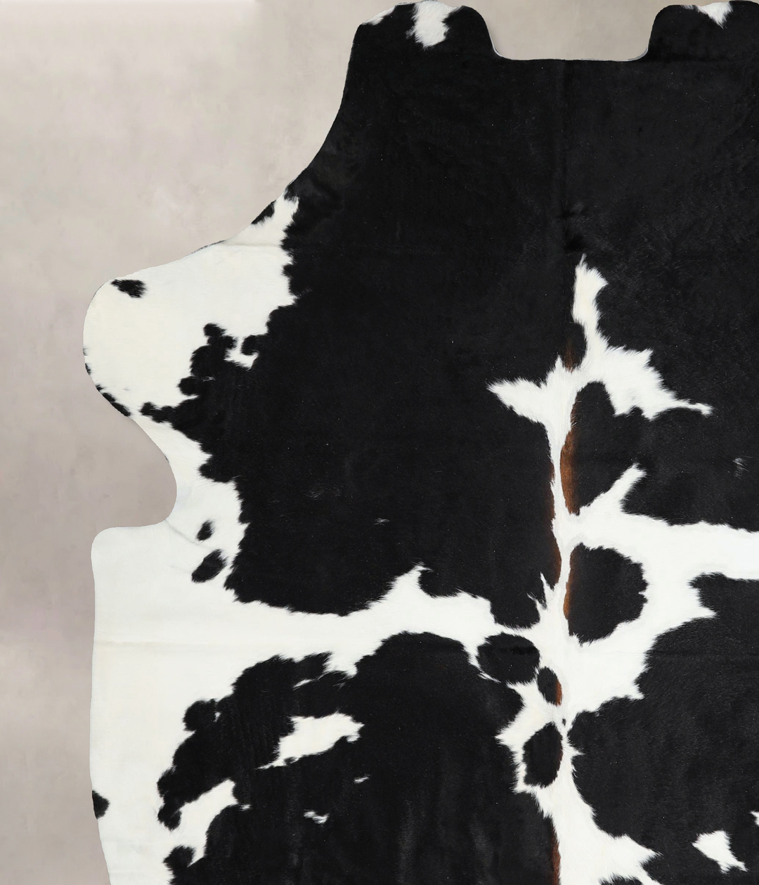 Black and White X-Large Brazilian Cowhide Rug 7'5"H x 6'5"W #A41396 by