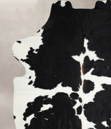 Black and White X-Large Brazilian Cowhide Rug 7'5"H x 6'5"W #A41396 by Hudson Hides