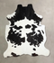 Black and White XX-Large Brazilian Cowhide Rug 7'8