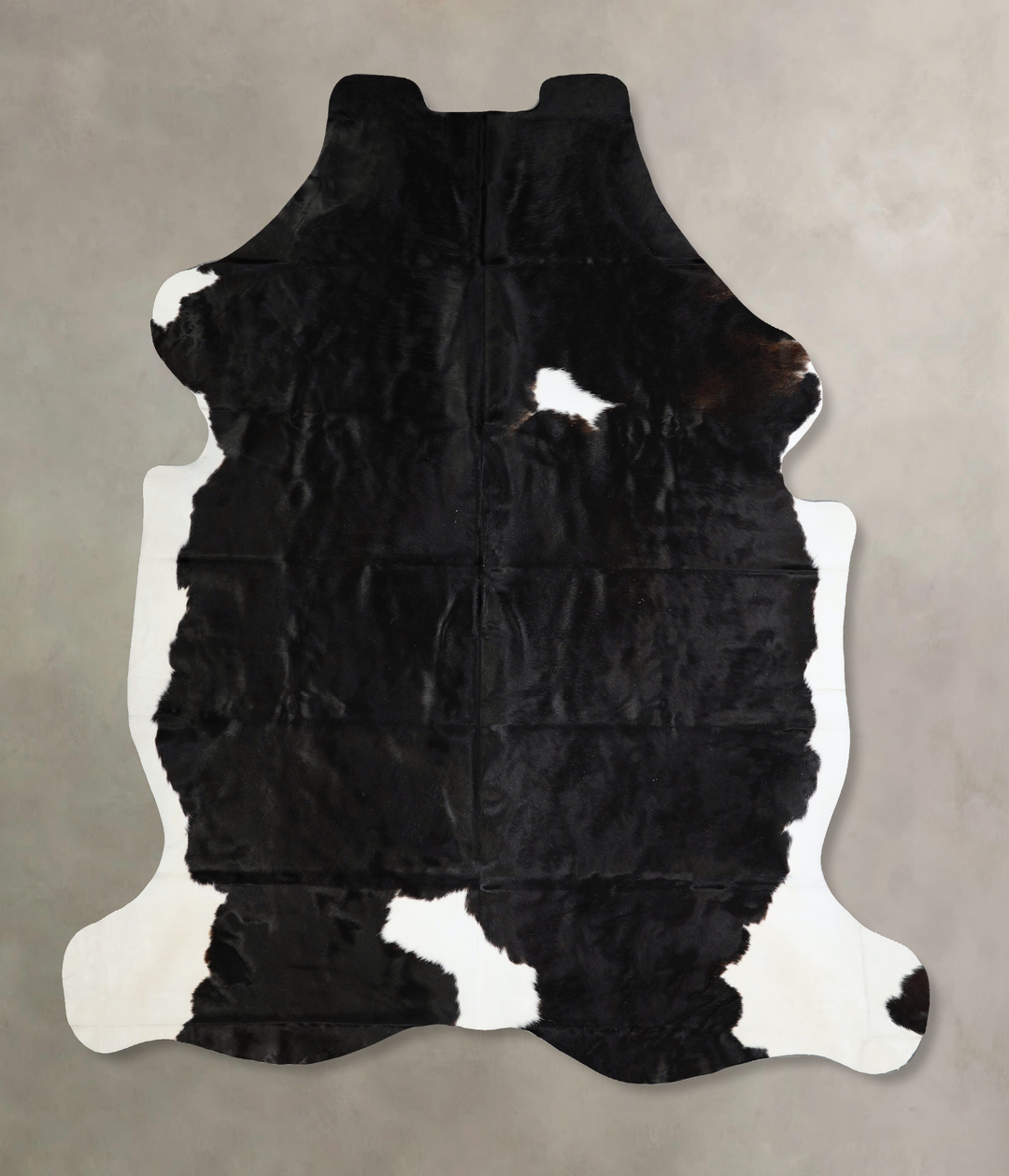Black and White X-Large Brazilian Cowhide Rug 7'6"H x 6'6"W #A41399 by