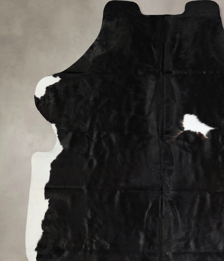 Black and White X-Large Brazilian Cowhide Rug 7'6"H x 6'6"W #A41399 by Hudson Hides