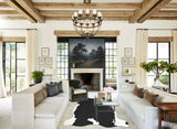 Black and White X-Large Brazilian Cowhide Rug 7'6"H x 6'6"W #A41399 by Hudson Hides