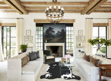 Black and White X-Large Brazilian Cowhide Rug 7'7"H x 6'6"W #A41400 by Hudson Hides