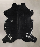 Black and White XX-Large Brazilian Cowhide Rug 7'10"H x 7'2"W #A41401 by Hudson Hides