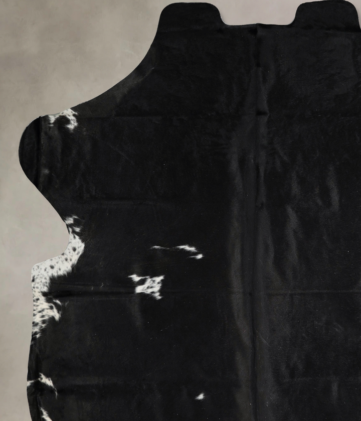 Black and White XX-Large Brazilian Cowhide Rug 7'10"H x 7'2"W #A41401 by Hudson Hides