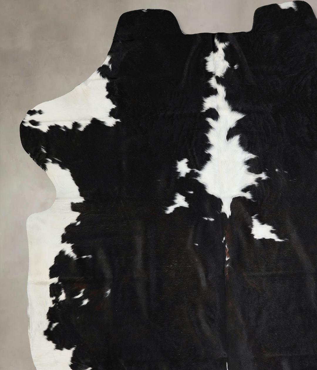 Black and White XX-Large Brazilian Cowhide Rug 7'10"H x 7'0"W #A41403 