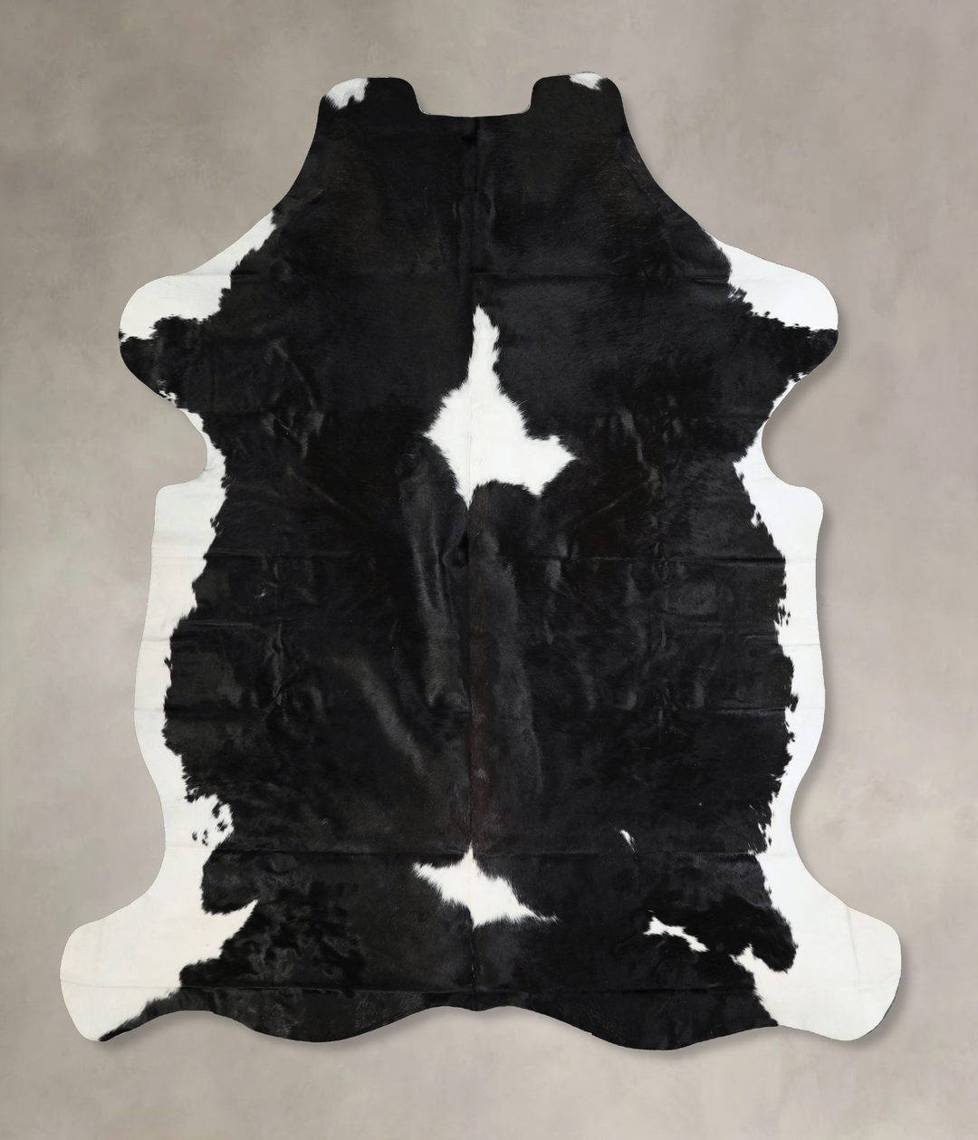 Black and White X-Large Brazilian Cowhide Rug 7'7"H x 6'5"W #A41404 by