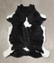 Black and White X-Large Brazilian Cowhide Rug 7'7