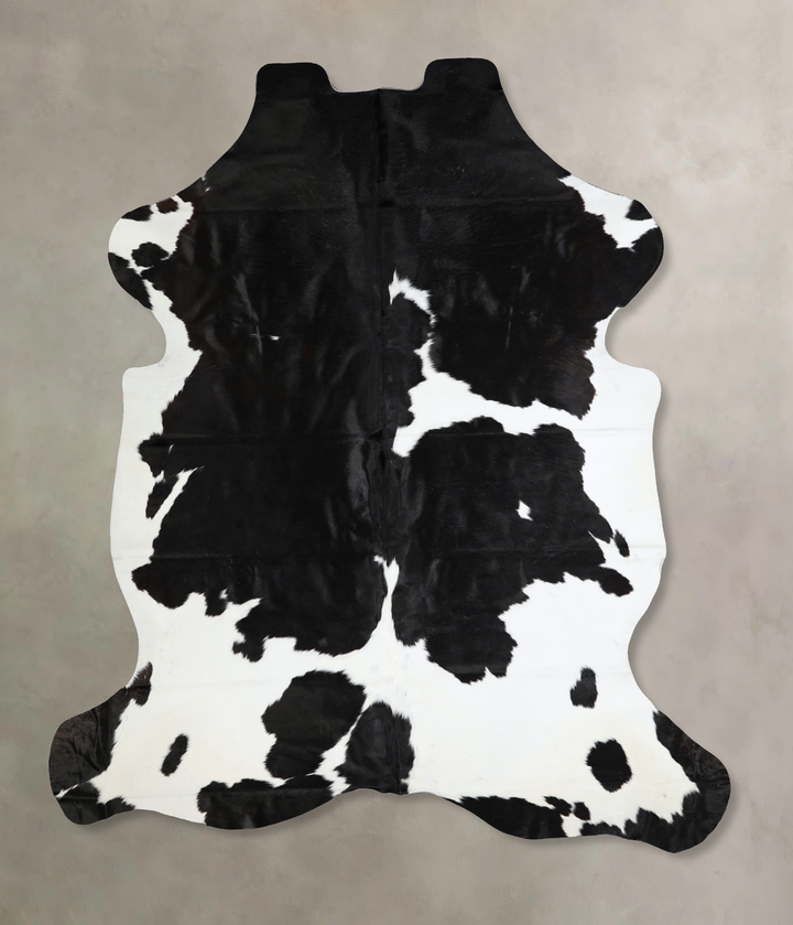 Black and White XX-Large Brazilian Cowhide Rug 7'9"H x 6'10"W #A41410 by Hudson Hides