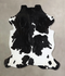 Black and White XX-Large Brazilian Cowhide Rug 7'9