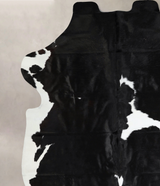 Black and White XX-Large Brazilian Cowhide Rug 7'9"H x 6'10"W #A41410 by Hudson Hides
