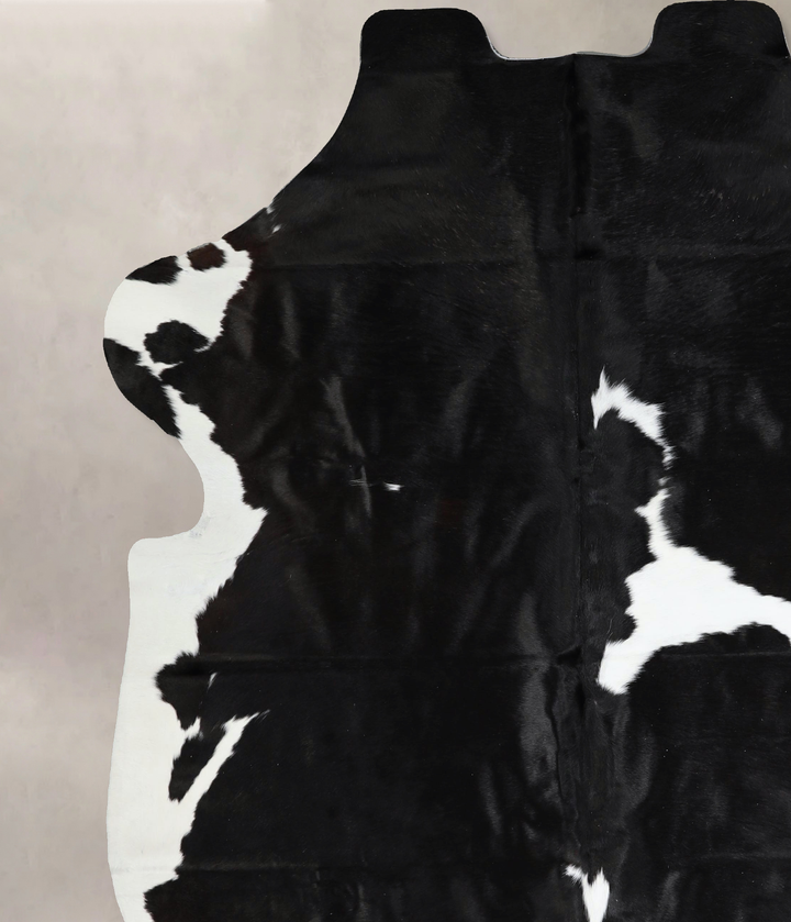 Black and White XX-Large Brazilian Cowhide Rug 7'9"H x 6'10"W #A41410 by Hudson Hides